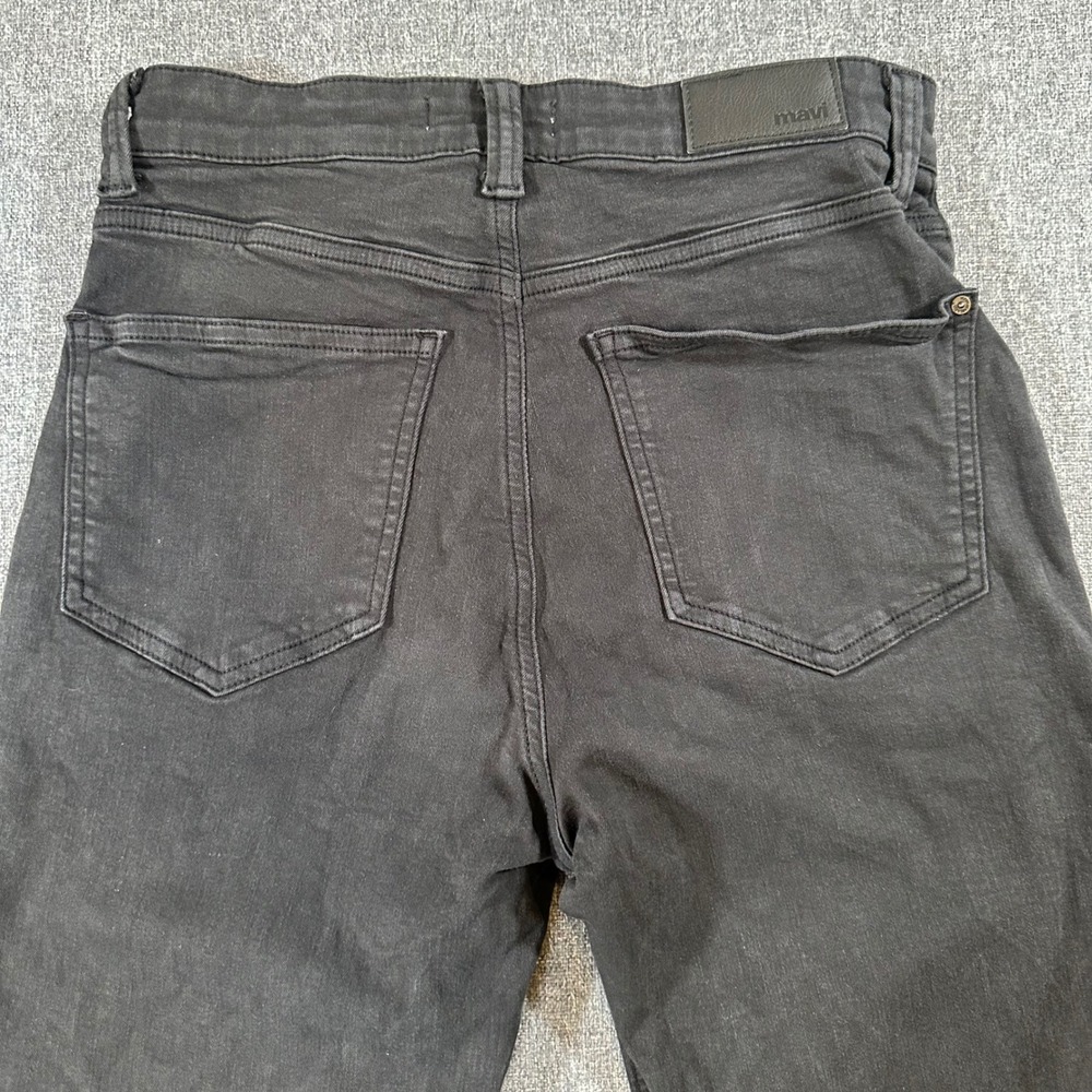 Mavi Jeans Womens 27/29 Shelia Black High-Rise Straight Leg Patch Pockets - Picture 7 of 12
